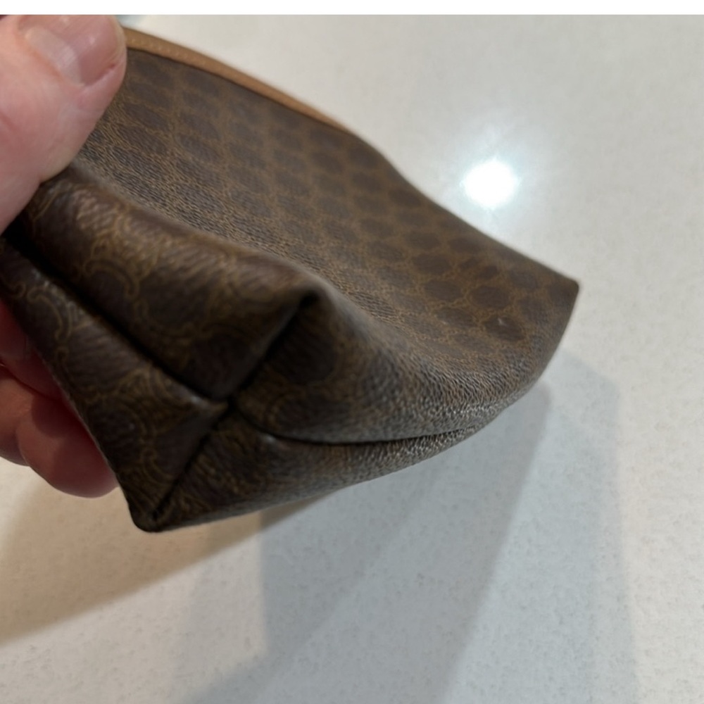 This brown and light tan beautiful Celine pouch has SO much life in it! - Picture 6 of 9